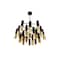 Cwi Lighting Anem 19 Light Down Chandelier With Matte Black & Satin Gold Finish 1015P26-19-129 - alternate 5